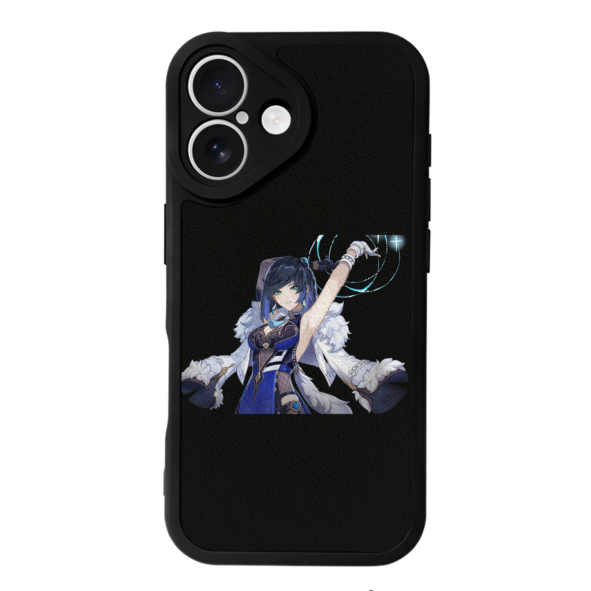 げんし神 夜兰 やらん genshin Yaran 【iPhone 16シリーズ対応】シリコンスマホケース（レザー調） 材質：シリコン